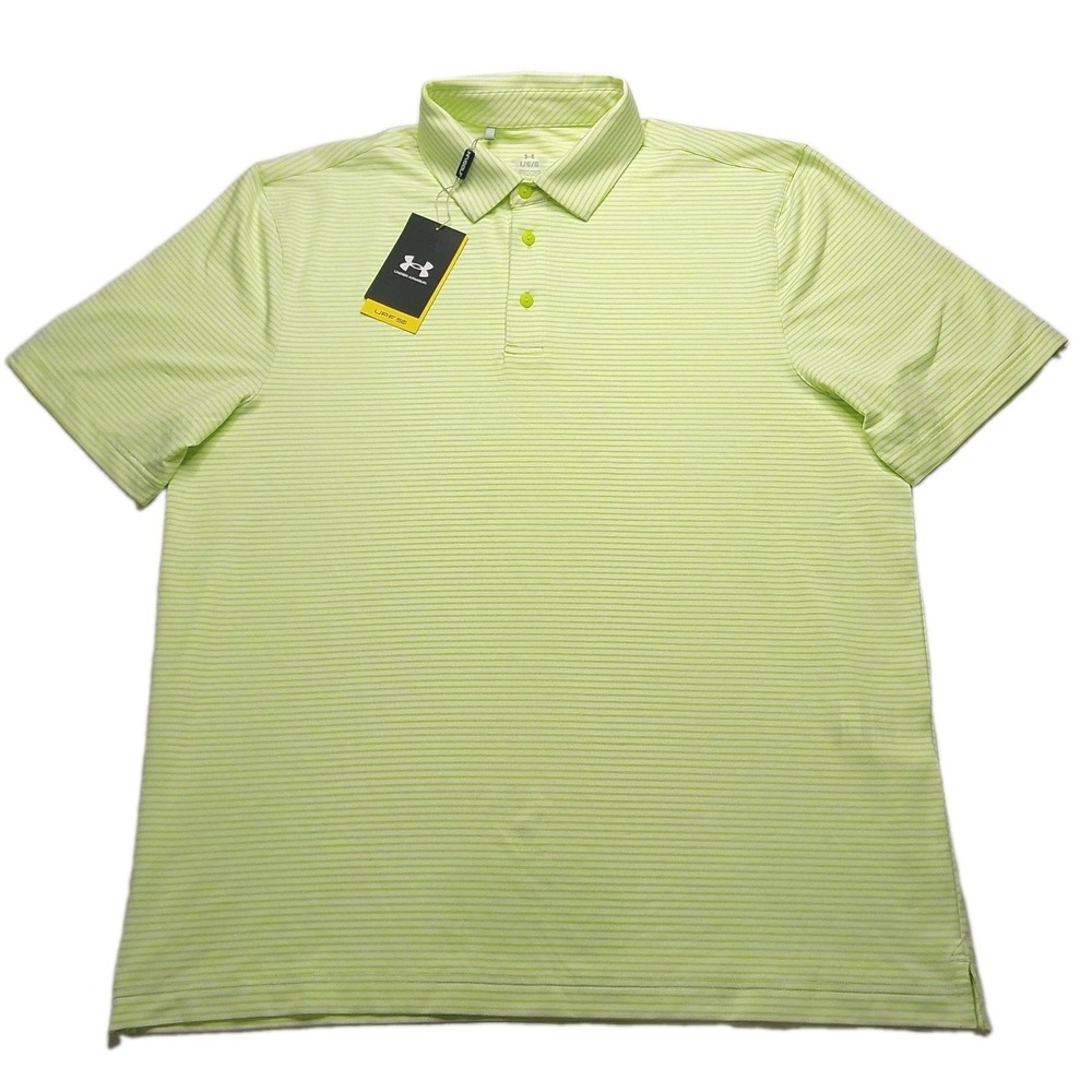 NWT‎ Under Armour Golf Polo UPF 50 men's L